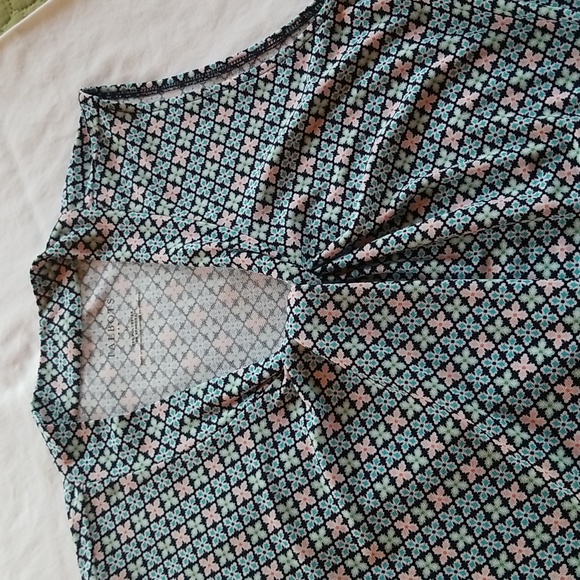 Talbots Blue, Green, and Pink Sleeveless Patterned Top, Size M, Worn Twice - Picture 4 of 8